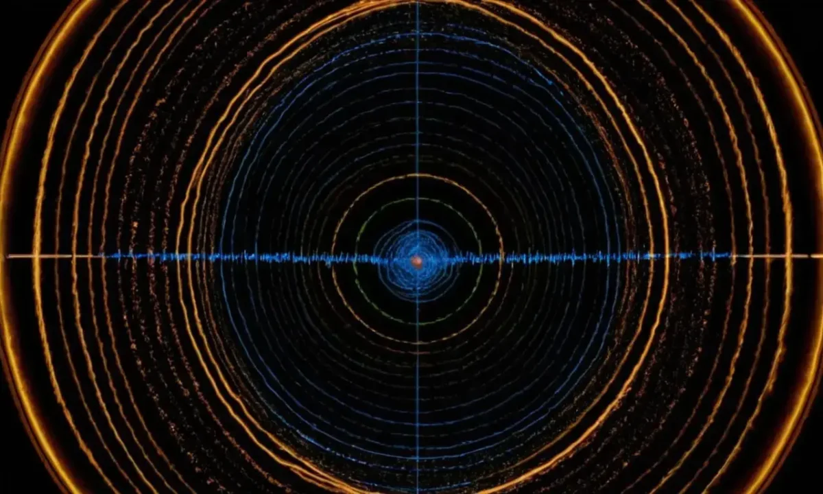 The Earth spins while its magnetic field aligns with creating magnetic poles that influence its atmosphere