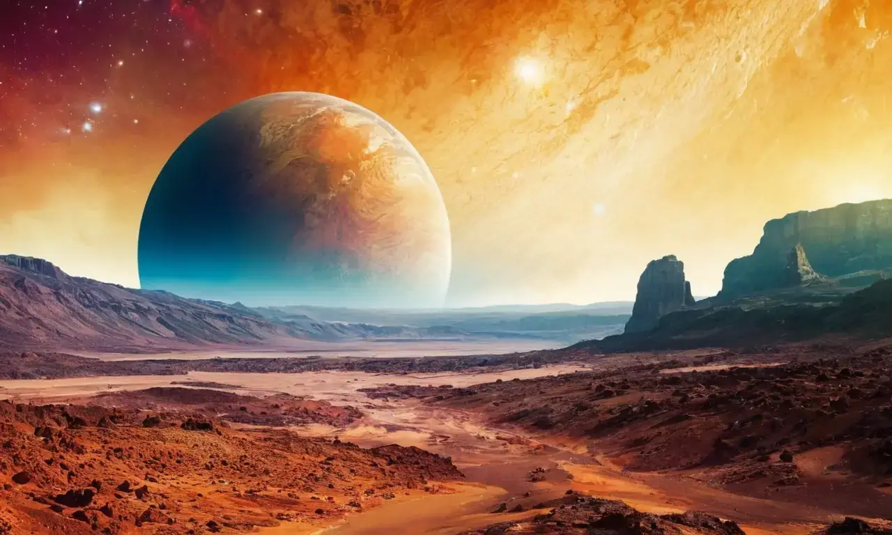 Space missions visualized abstractly