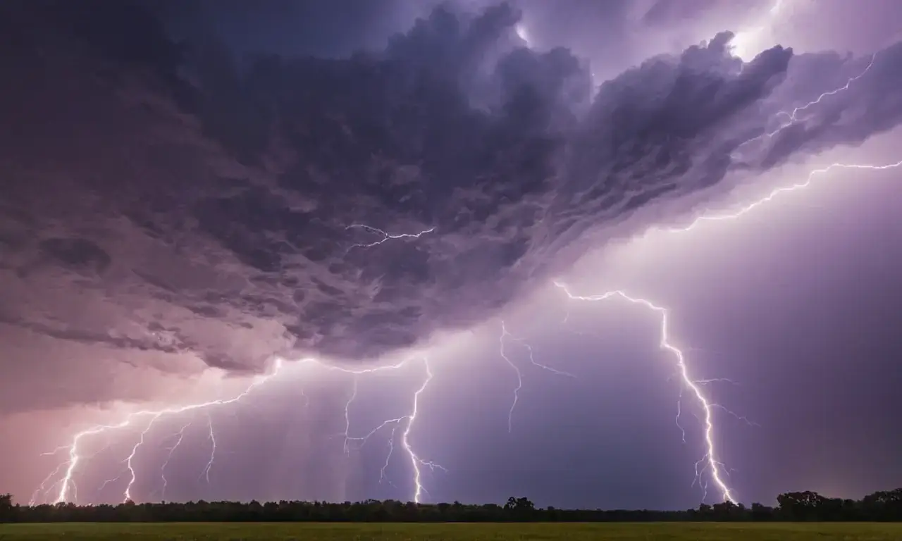 Tornadoes form electrical charges, creating discharge paths through the air