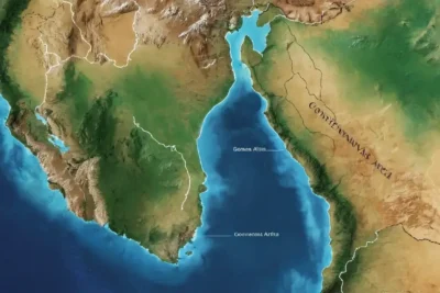 The Gondwana landmass broke apart leading to current-day continents
