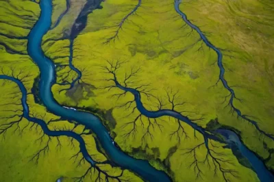 Icelands small rivers shape its natural landscape