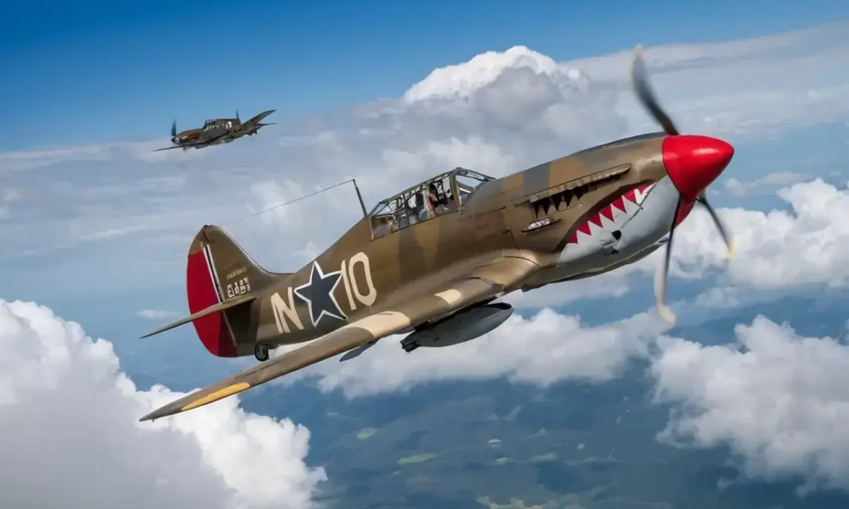 The Curtiss P-40 Warhawk roared in battle