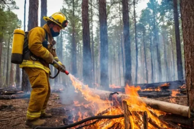 Controlled burning protects forests from wildfire risk