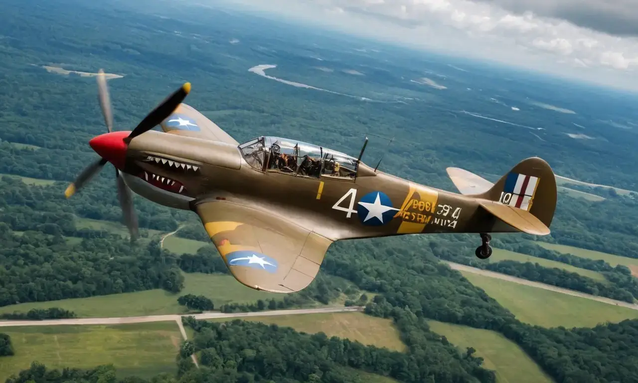 The P-40 Warhawk played a crucial role in WWII air superiority battles